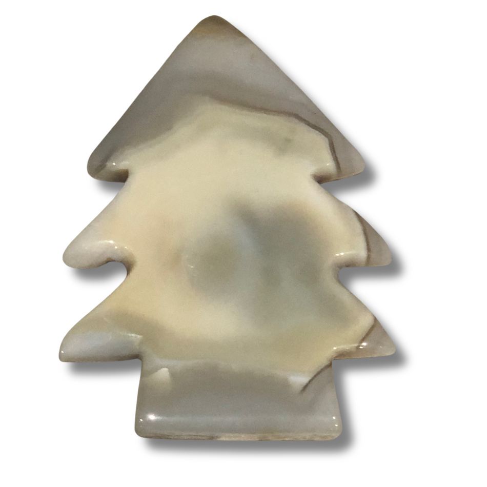 Crystal Druzy White Agate Christmas Tree