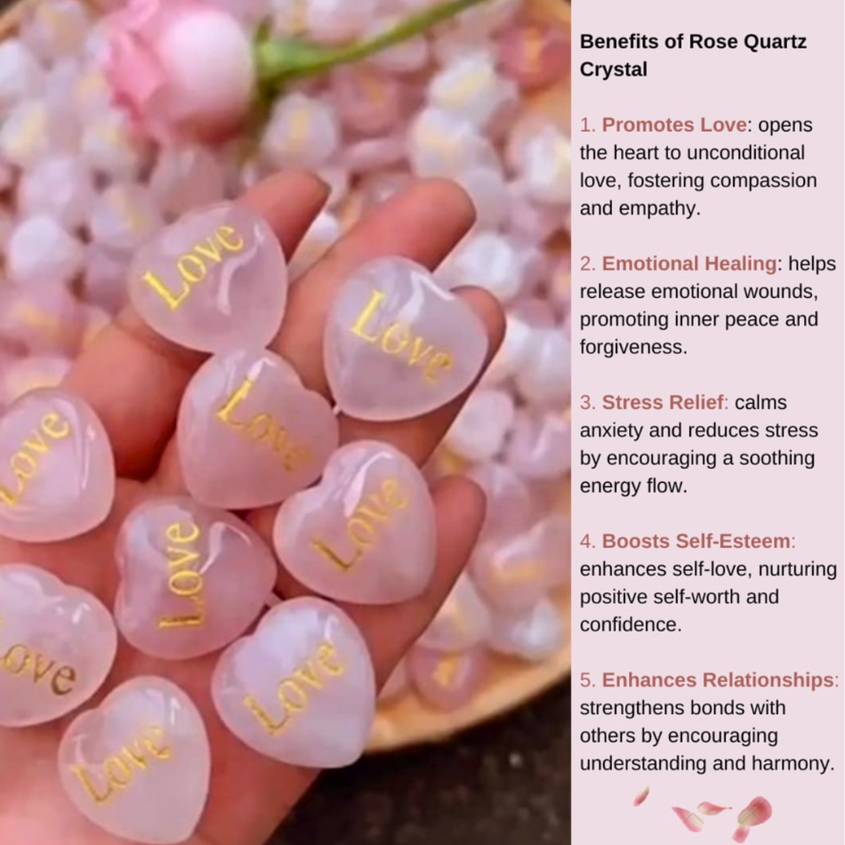 Claim your FREE Crystal Rose Quartz Love Heart Today!