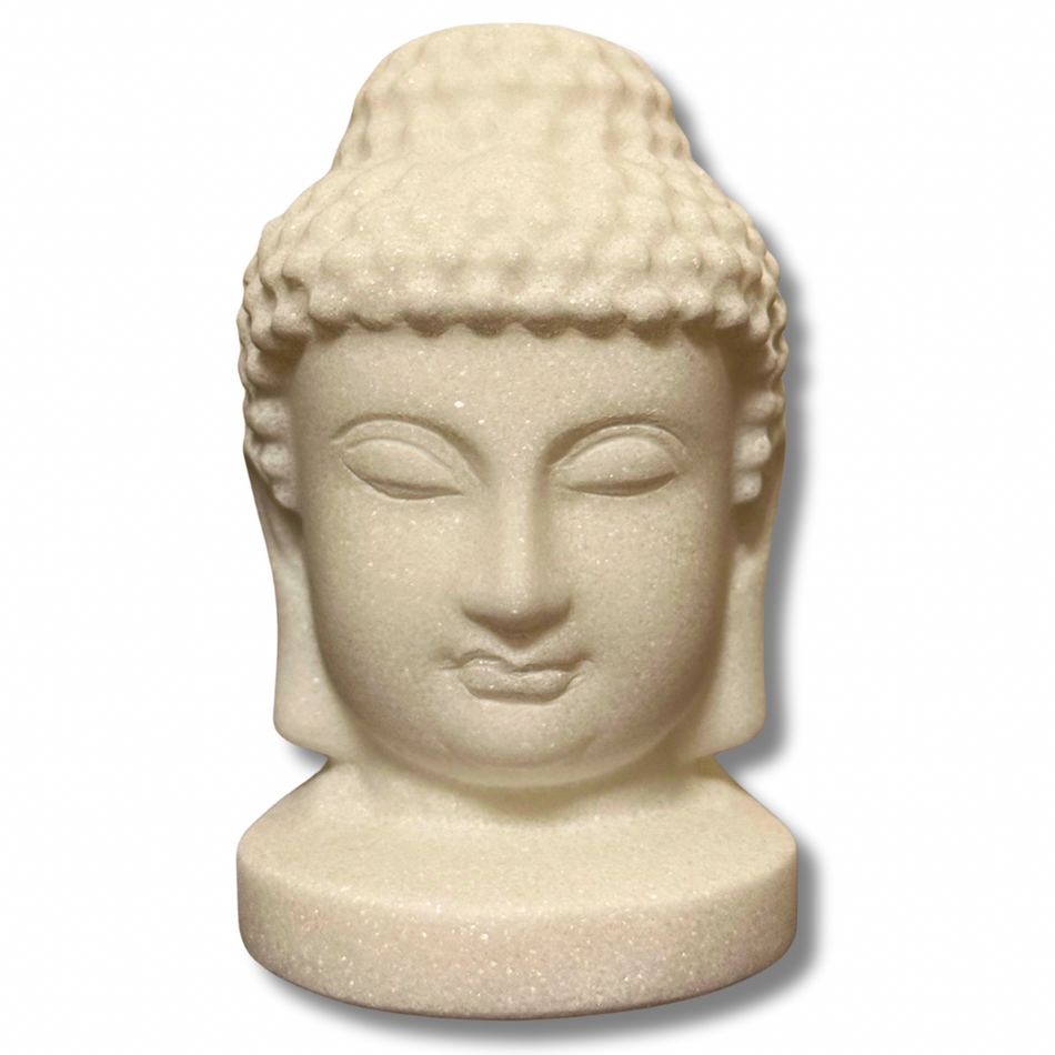 White Jade Buddha Crystal Carving