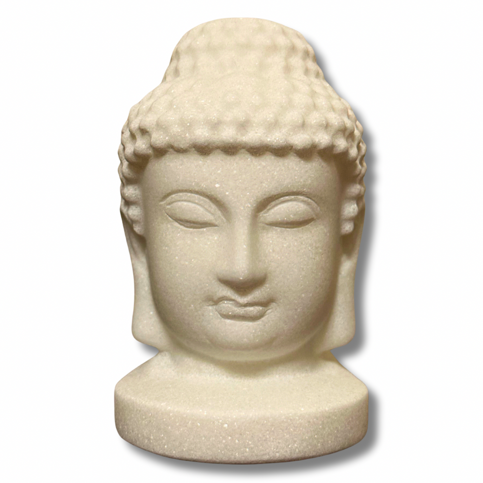 White Jade Buddha Crystal Carving