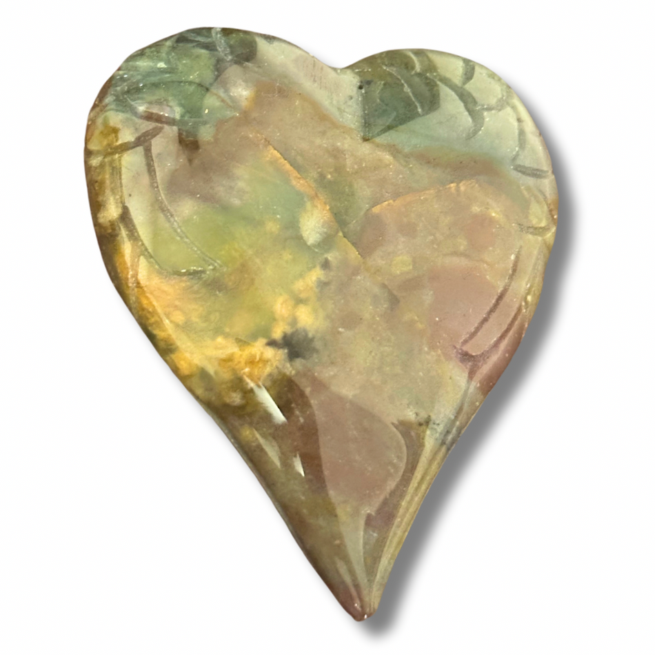 Ocean Jasper Mini Crystal Heart Bowl