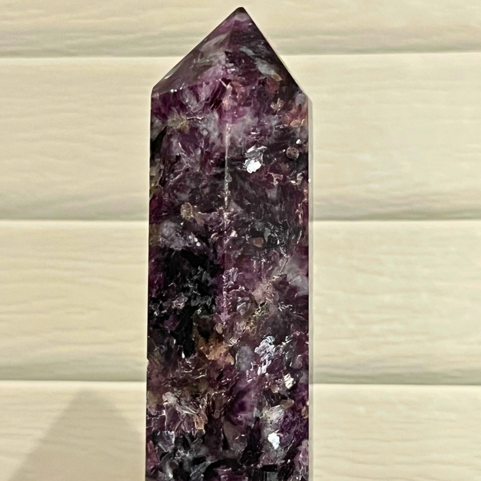 Lepidolite Crystal Tower