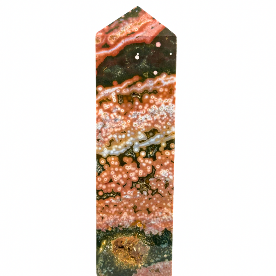 Ocean Jasper Crystal Tower