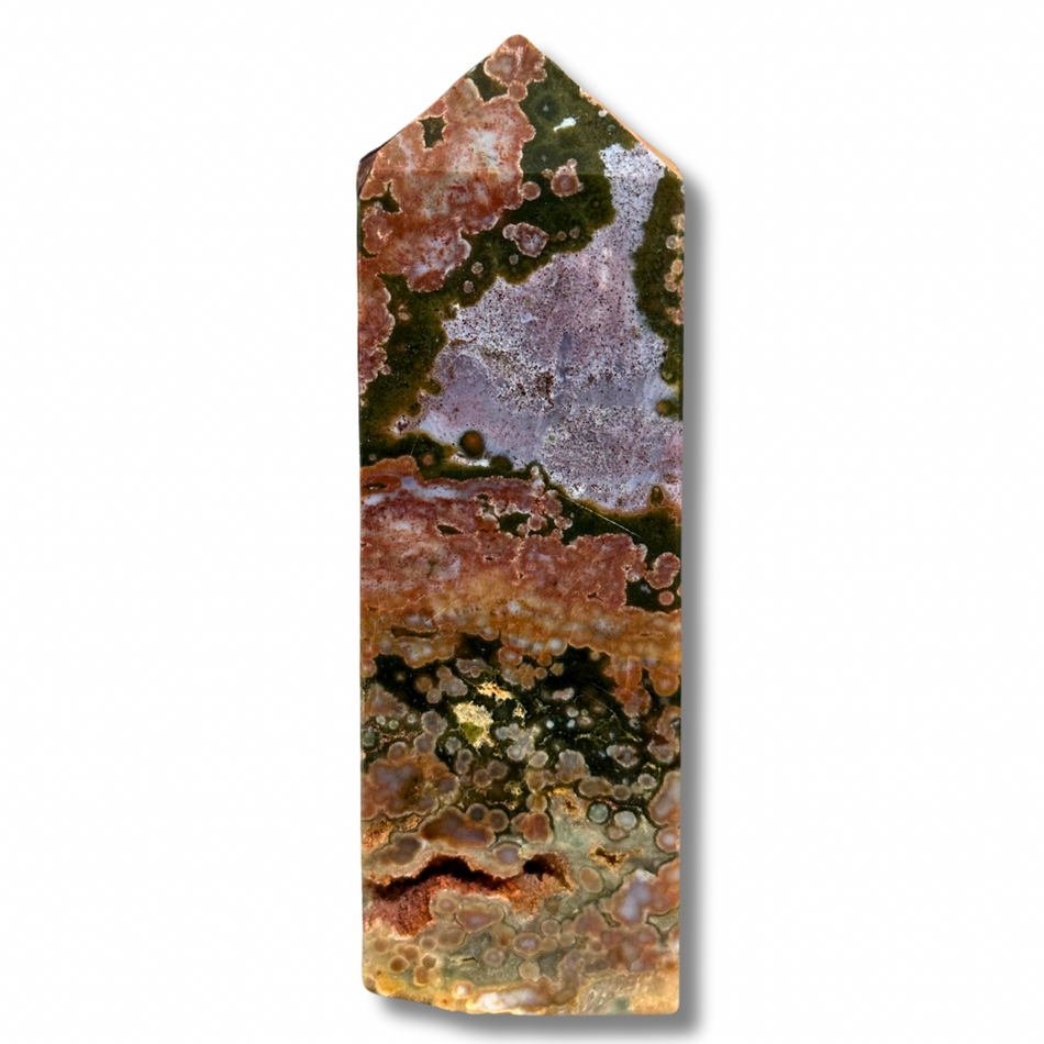 Ocean Jasper Crystal Tower