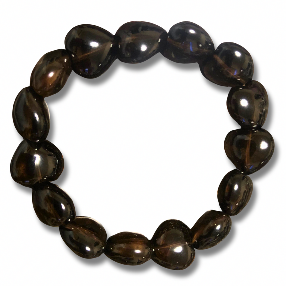 Smoky Quartz Hearts Bracelet