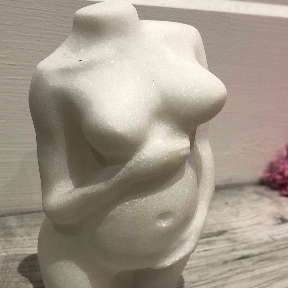 White Jade Pregnant Body (12cm approx in height, 1.5kg)