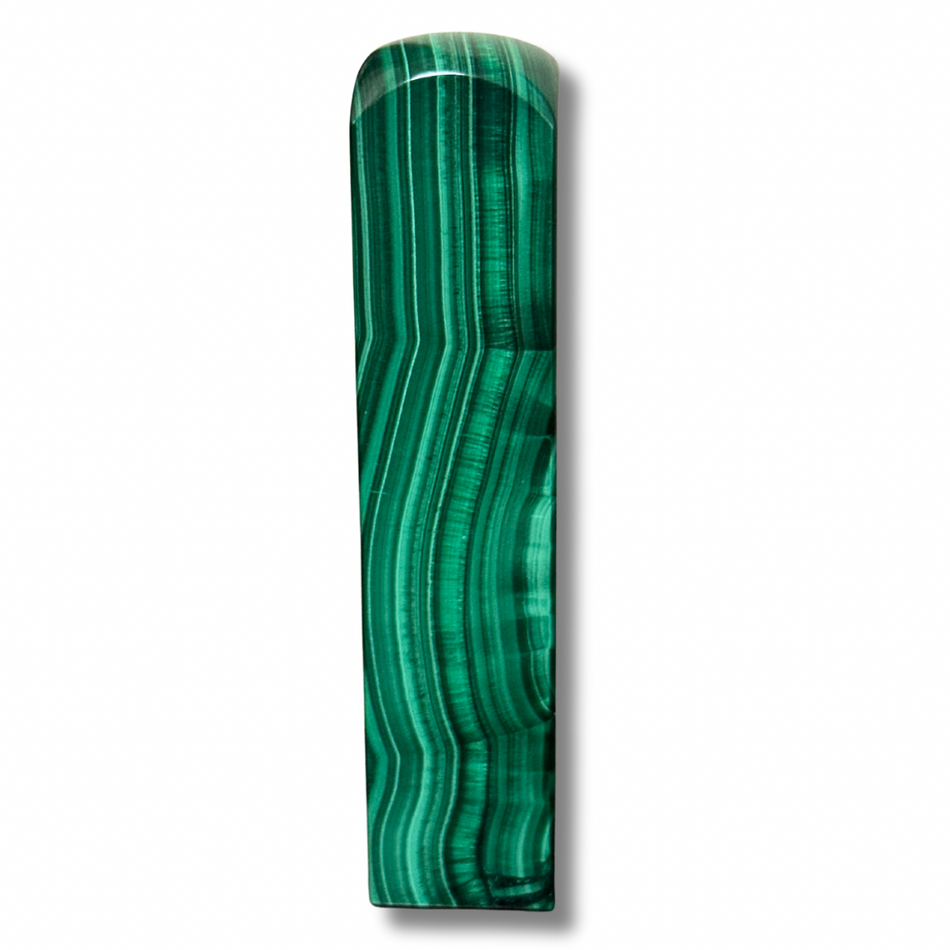 Malachite Crystal Tower with Velvet Flash