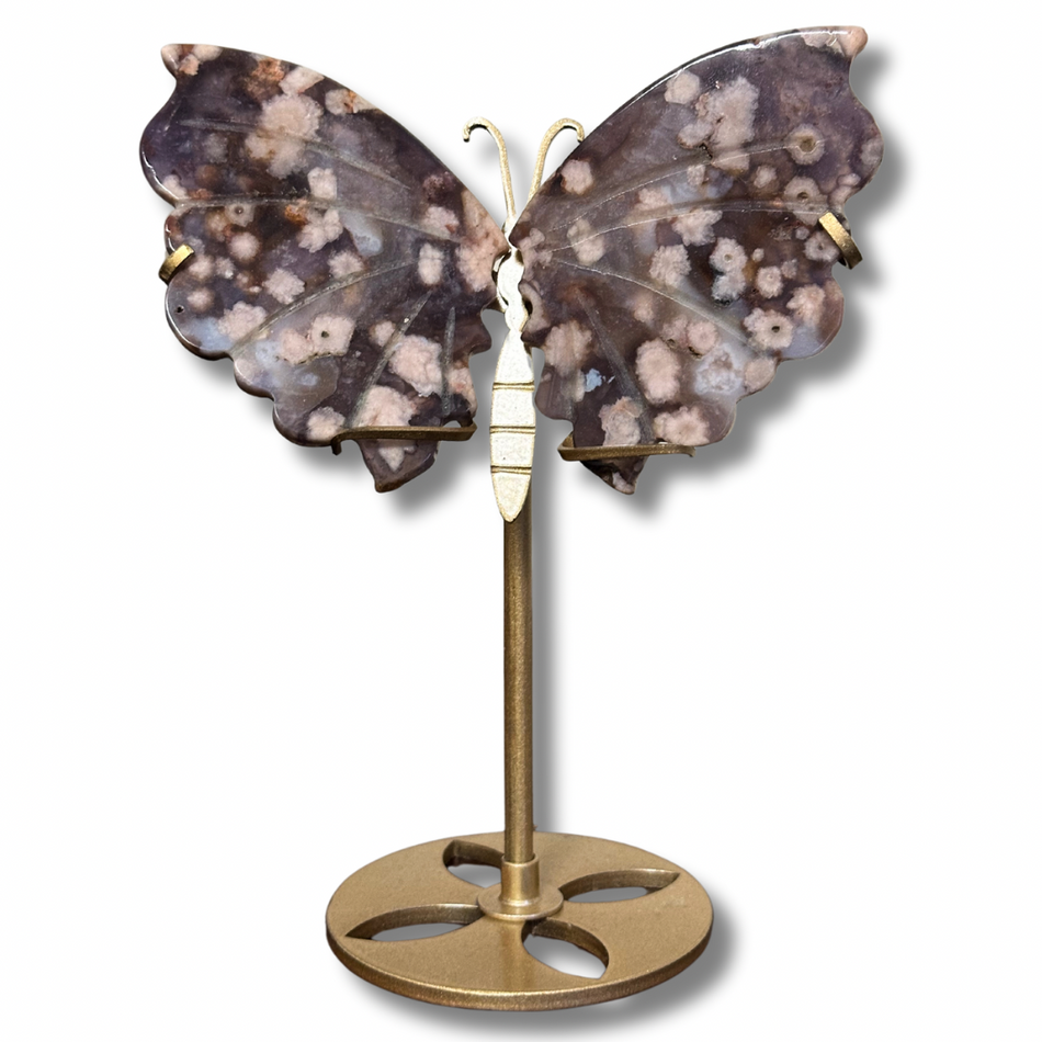 Flower Agate Butterfly Crystal Wings (+ FREE Wings)