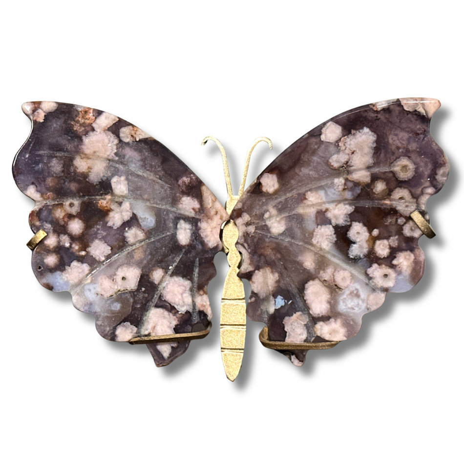 Flower Agate Butterfly Crystal Wings (+ FREE Wings)