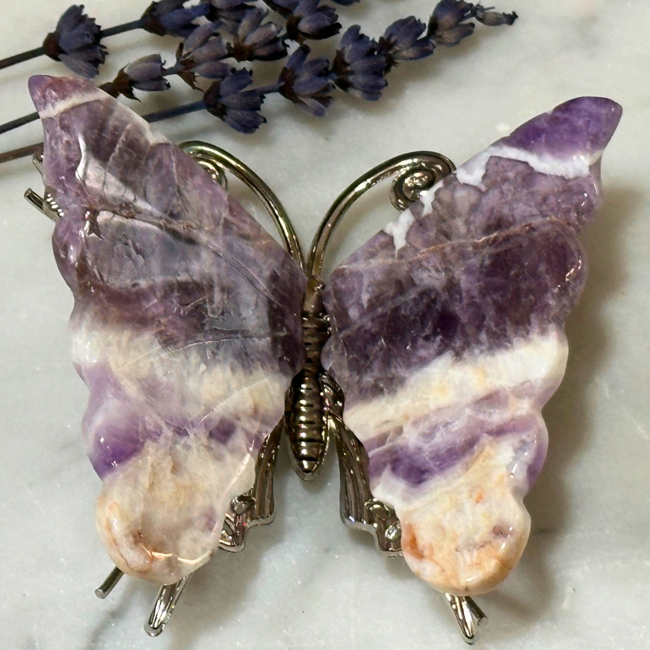 Dream Amethyst Butterfly Carving