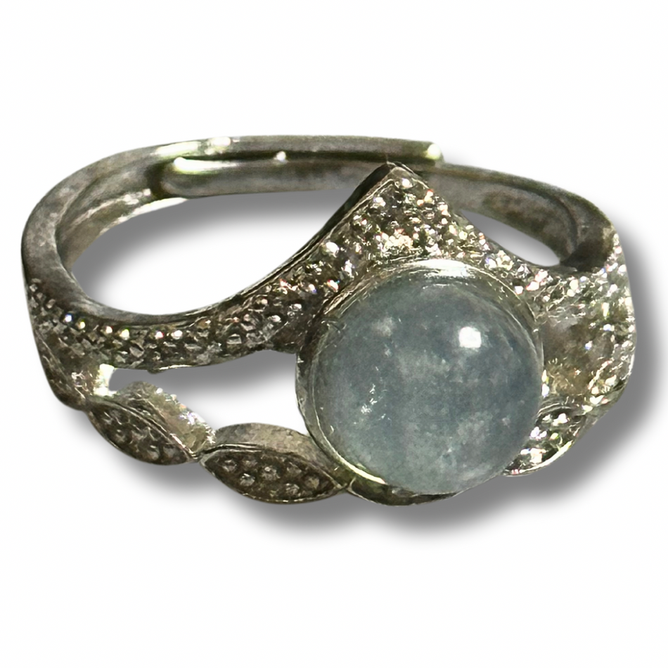 Aquamarine Adjustable Ring