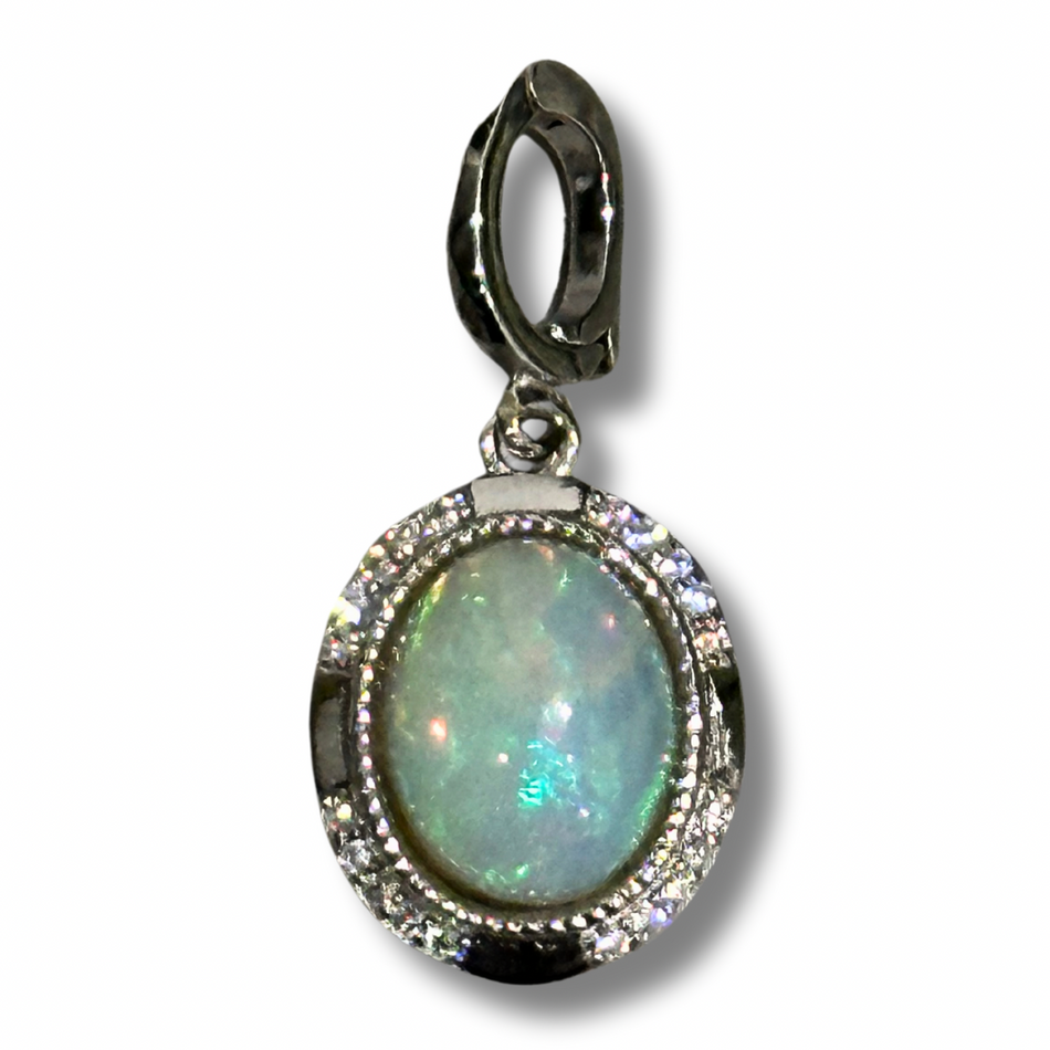 Natural Opal 925 Silver Pendant