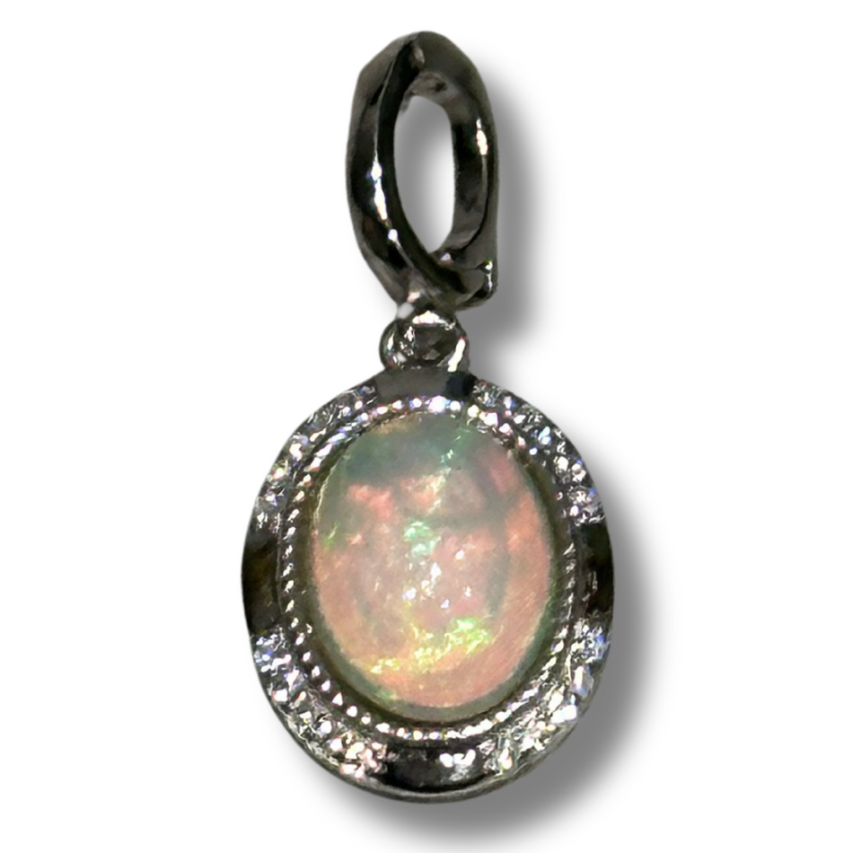 Natural Opal 925 Silver Pendant