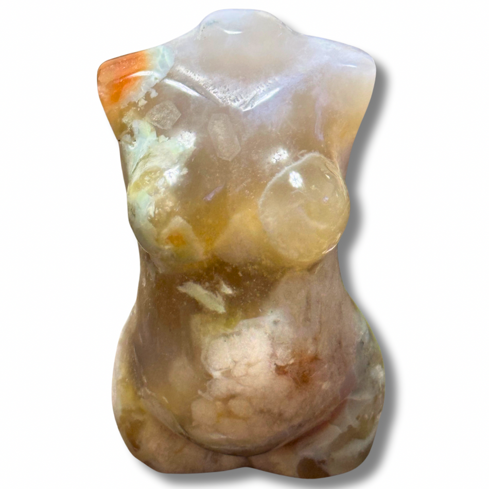 Flower Agate Pregnant Female Body