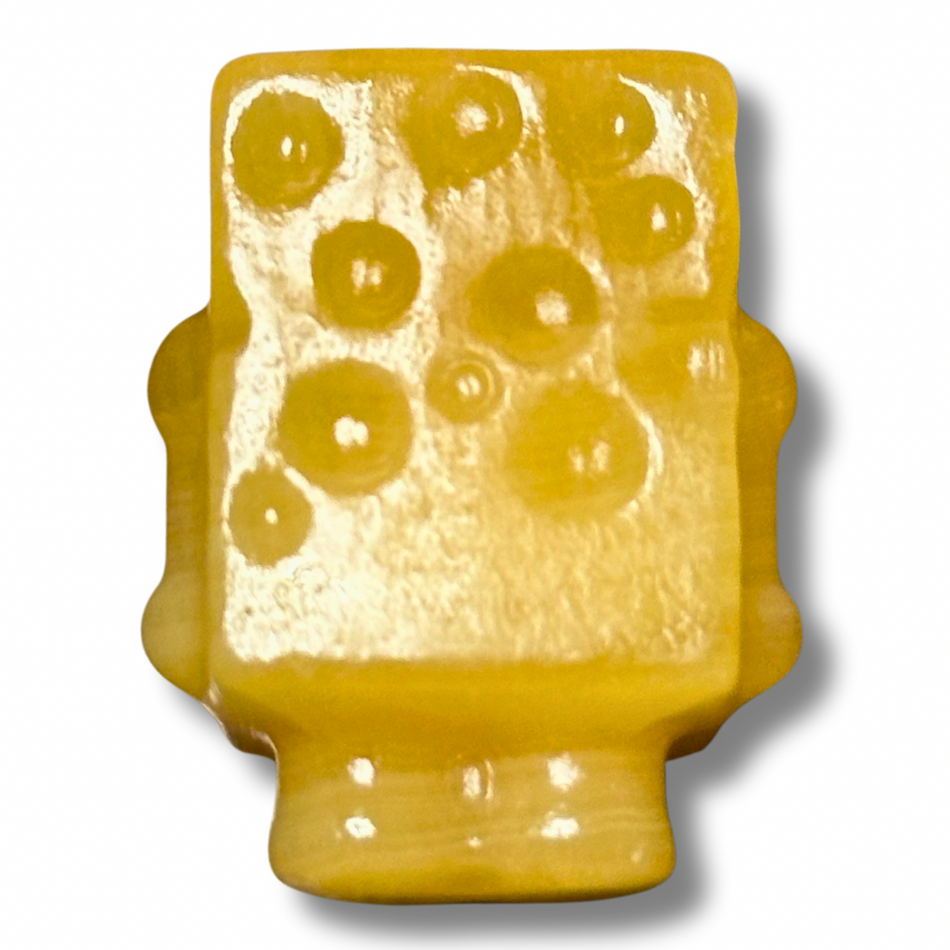 Orange Calcite Sponge Bob Crystal Carving