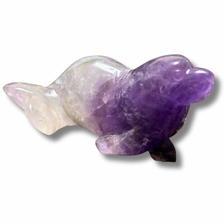 Amethyst Seal Crystal Carving