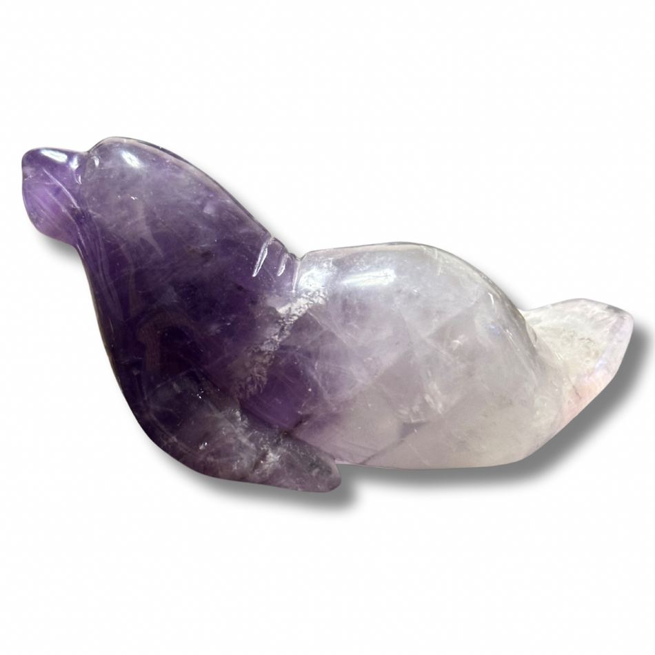 Amethyst Seal Crystal Carving